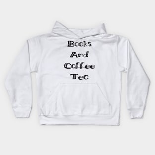 Books and coffee tea Kids Hoodie